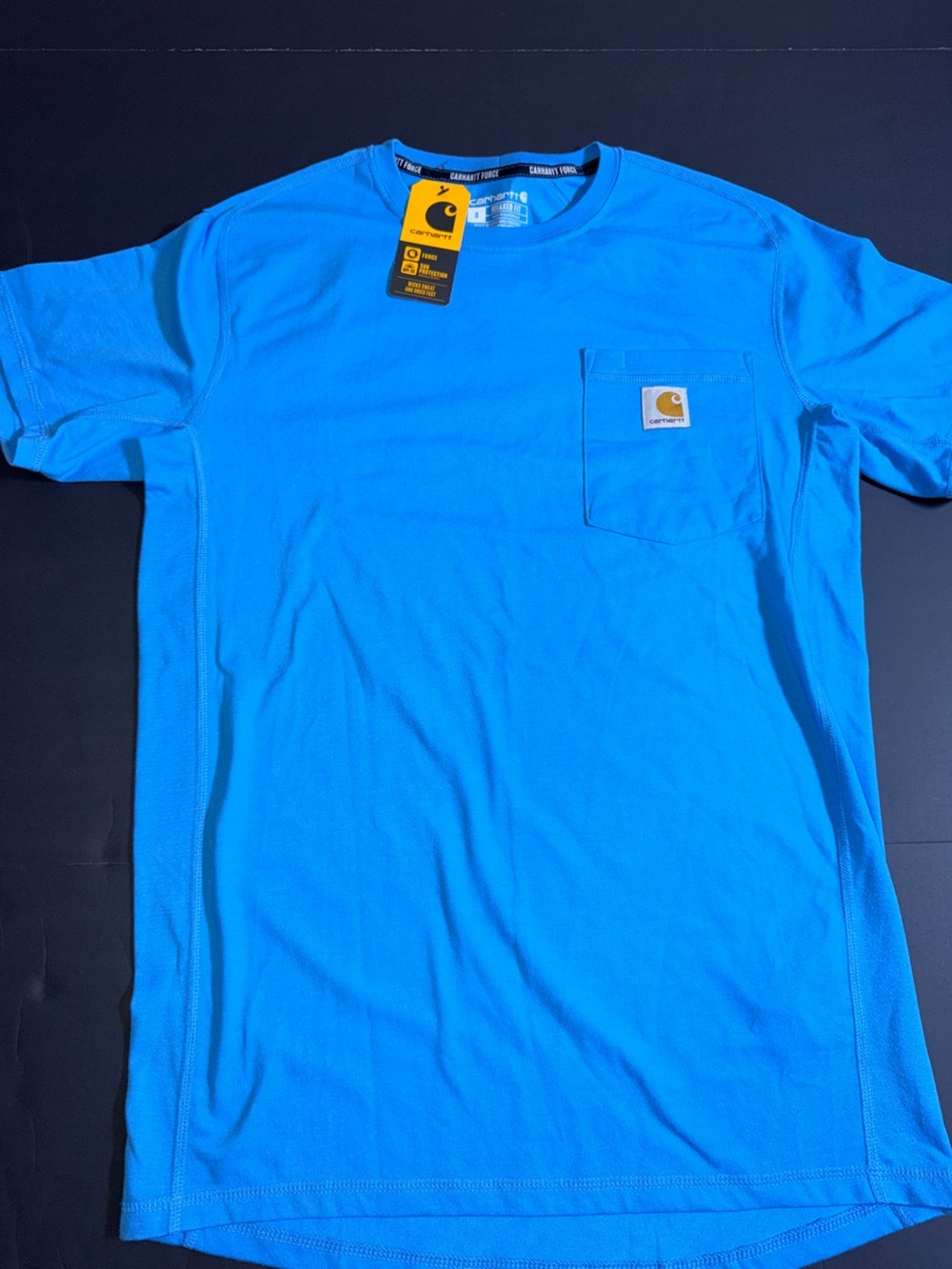 Carhartt Blue Pocket T-Shirt Small
